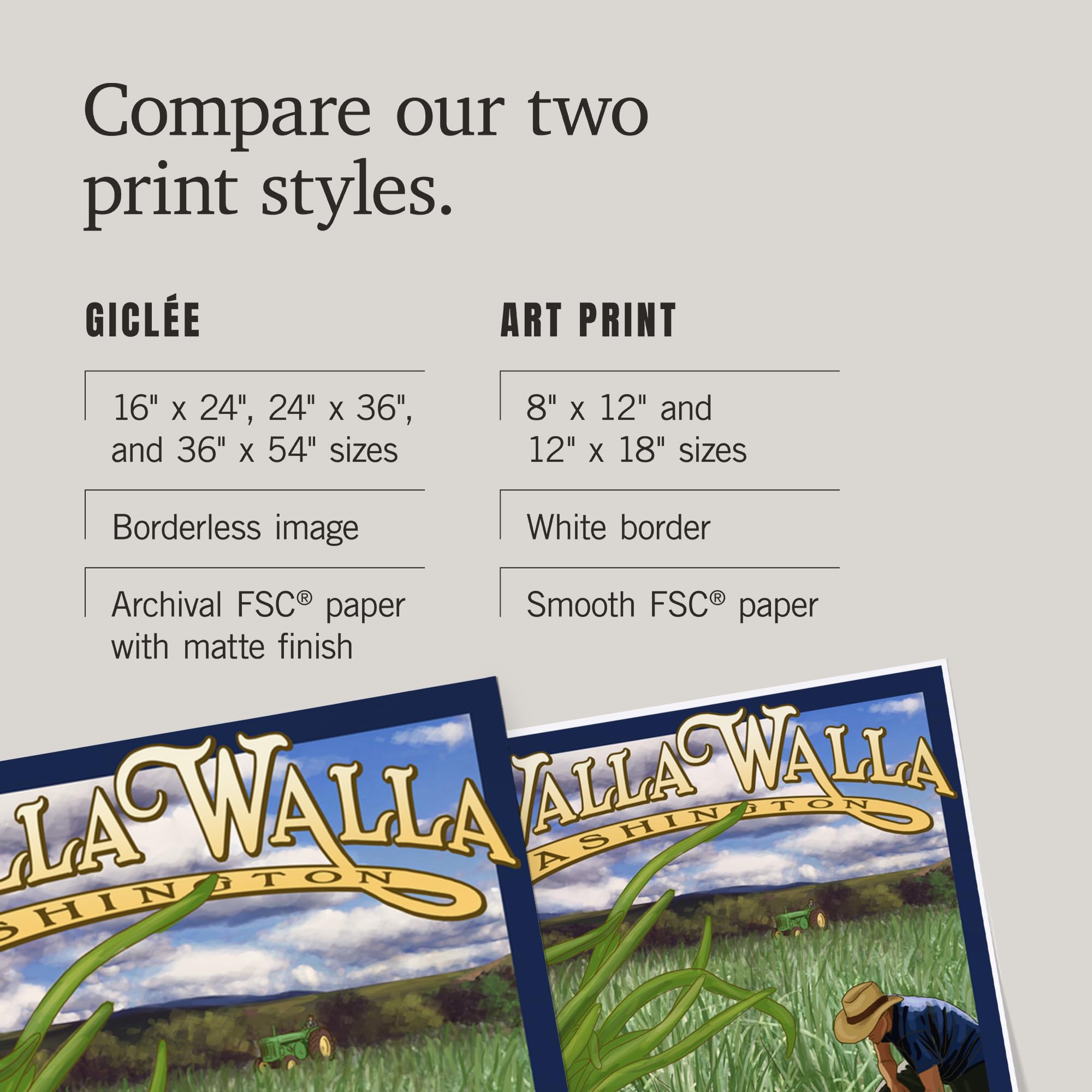 Lantern Press 36x54 Inch Giclee Art Print - Walla Walla Sweet Onions Washington Landscape Wall Decor | Perfect for Living Room, Bedroom & Office Artwork