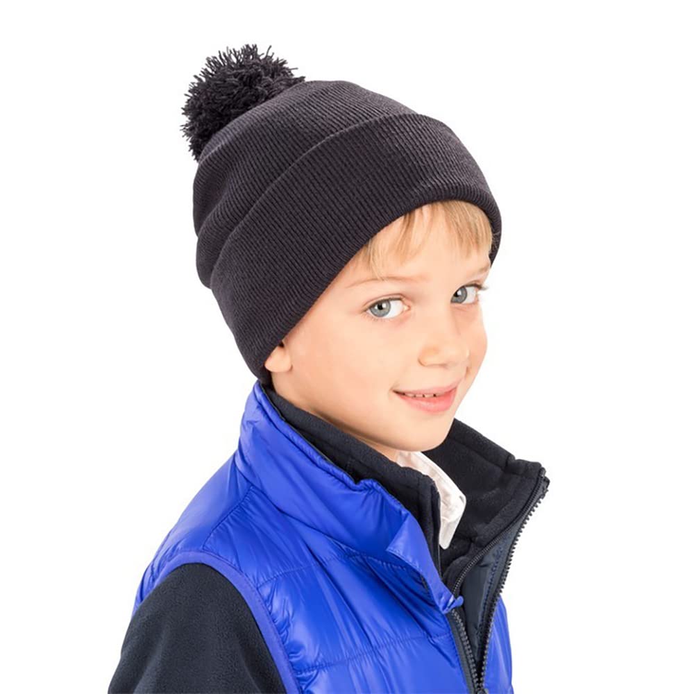 Women's Winter Pom Pom Beanie Hat - Soft Knit Warm Fleece Lined Beanie for Cold Weather - Cozy Fashion Accessory for Outdoor Activities, Skiing, and Daily Winter Wear
