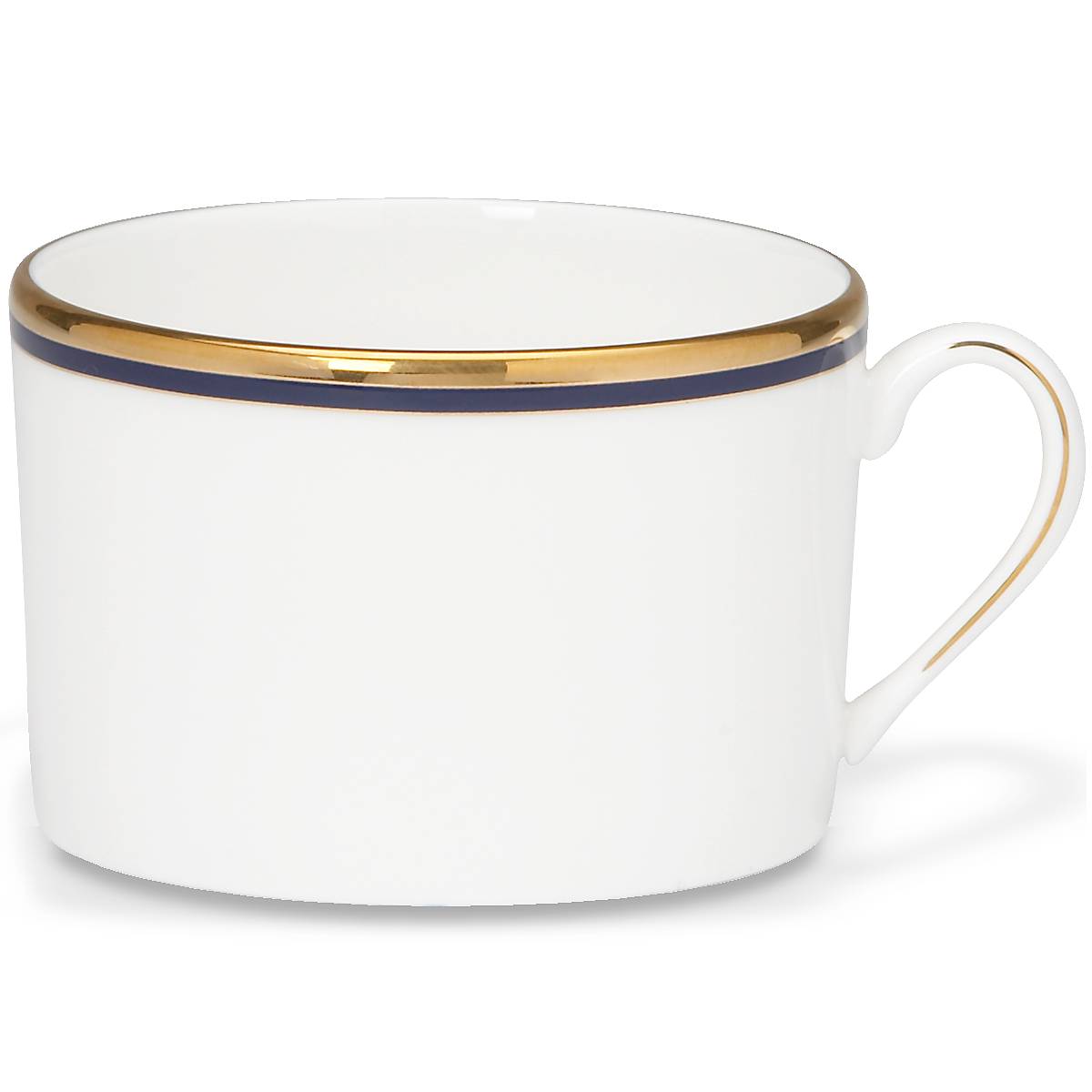 Library Lane Navy Ceramic Coffee Mug - 12oz Insulated Travel Mug with Lid, Perfect for Home, Office, or Commuting