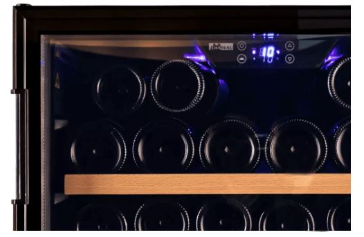 Chateau CW50THSNS 50-Bottle Dual Zone Wine Cooler Refrigerator - Perfect for Home Bars, Restaurants, and Wine Cellars