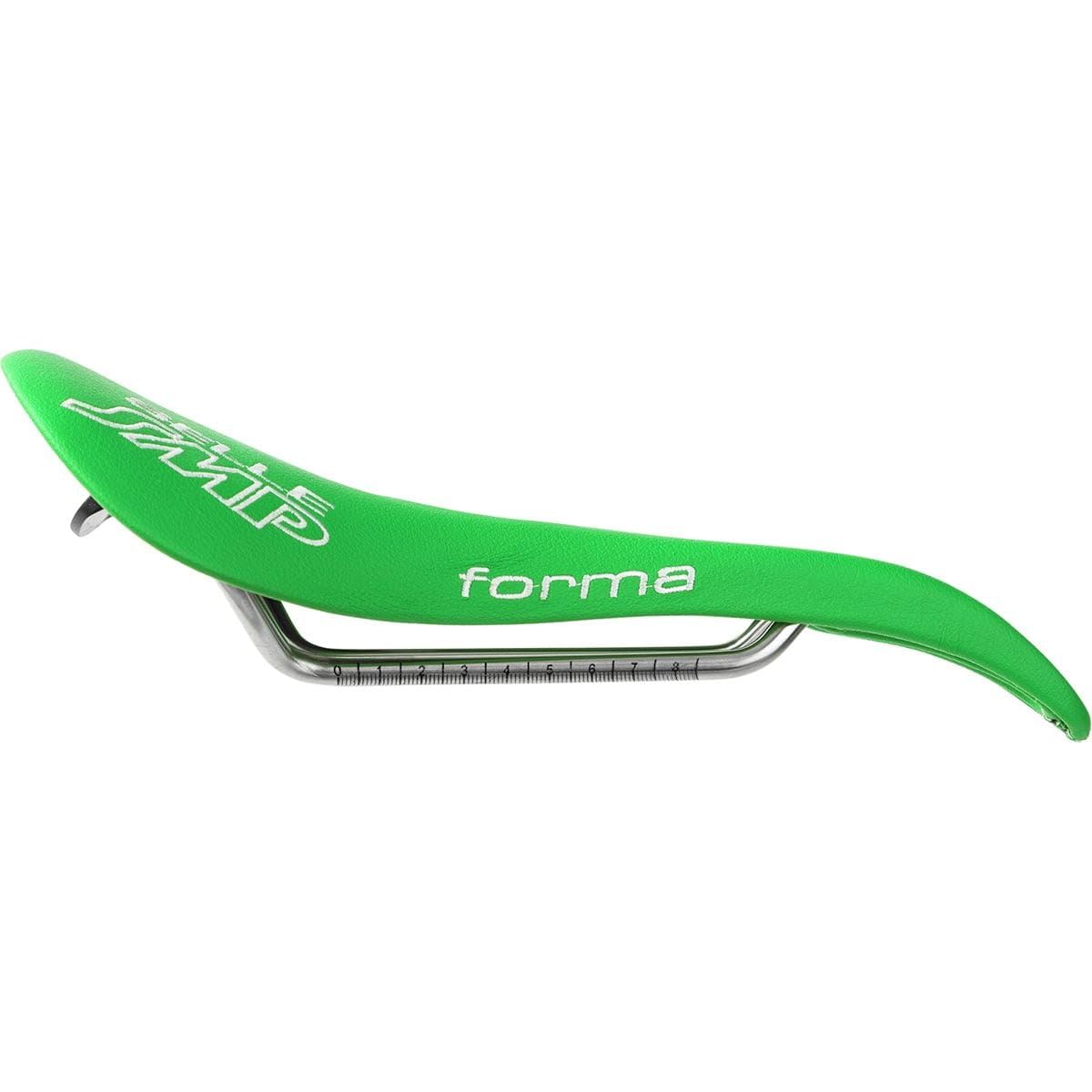 SMP Selle Forma Bike Saddle - Comfortable Green Cycling Seat for Road & Mountain Bikes - Made in Italy - One Size Universal Fit - Perfect for Long Distance Rides & Commuting