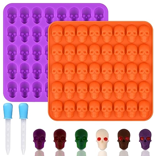 40 Cavity Skull Molds