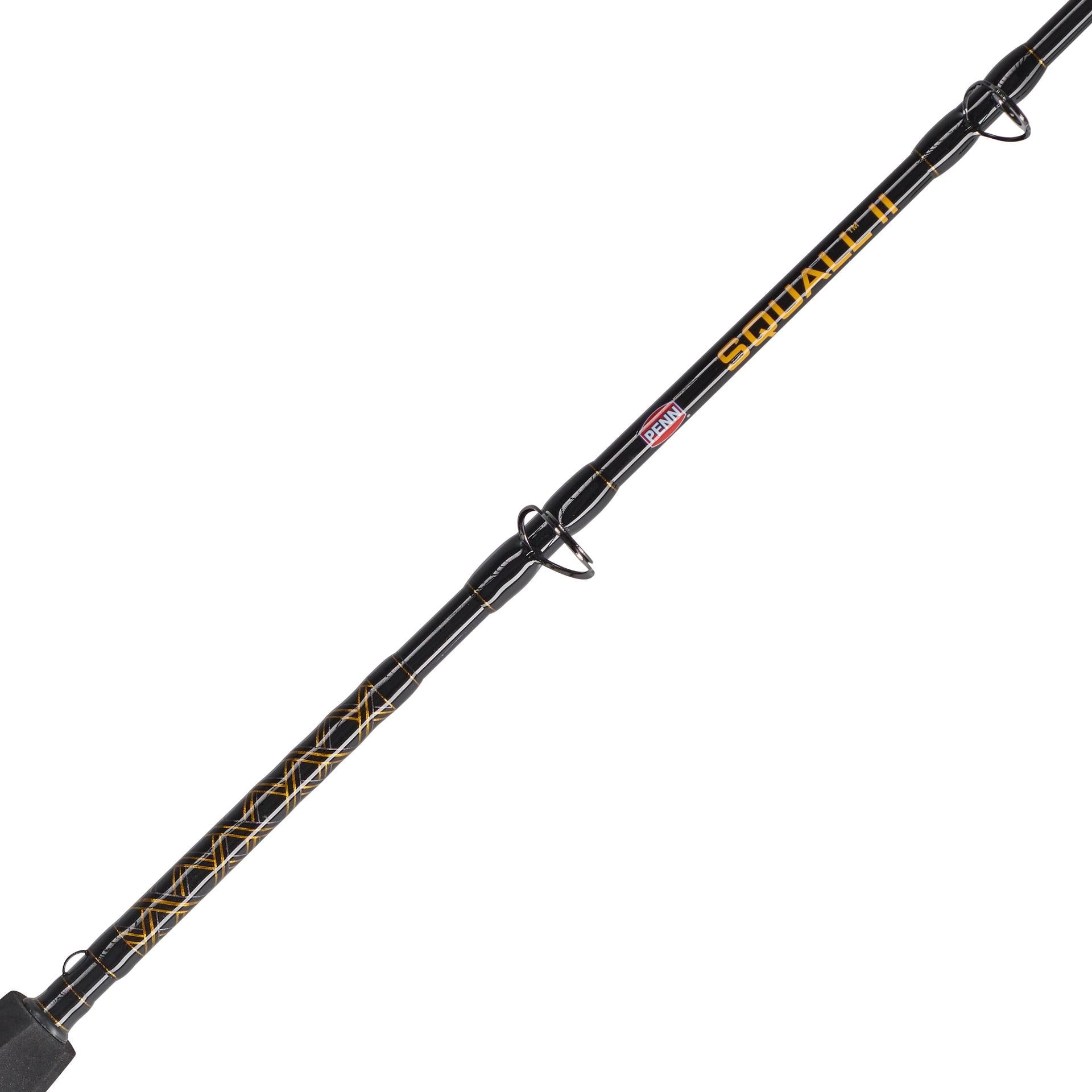 Squall® II Star Drag Conventional Fishing Rod and Reel Combo - Saltwater & Freshwater Angling for Offshore, Inshore, and Pier Fishing
