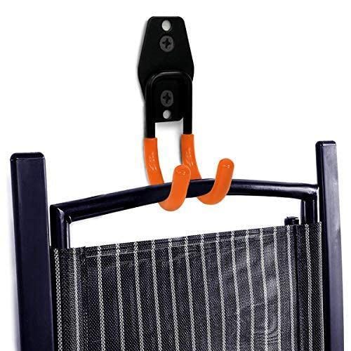 Heavy Duty Anti-Slip Garage Storage Hooks 2 Pack - Wall Mount Utility Hangers for Power Drills, Garden Tools, Hoses & Ladders - Small J 2.7 Inch - Perfect for Garage Organization & Tool Storage Solutions