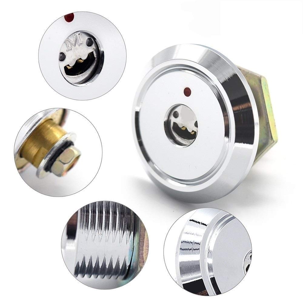 Brass Cam Lock Cabinet Locks with 2 Keys - Secure Door, Drawer & Equipment | Durable Hardware for Home, Office & Storage Use