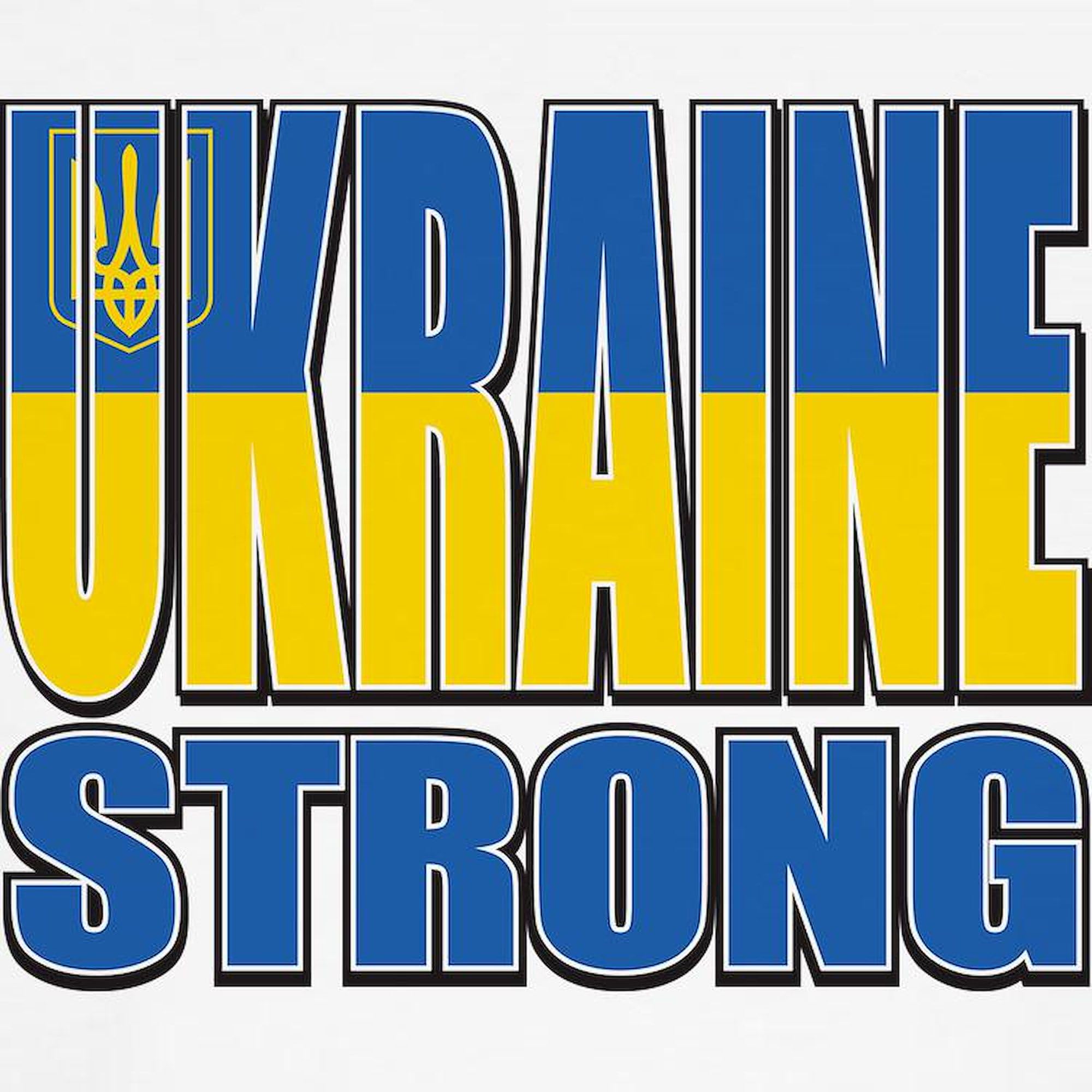 Ukraine Strong Men's Cotton Baseball Jersey - Patriotic 3/4 Raglan Sleeve Shirt for Sports & Casual Wear | Support Ukraine Tee for Baseball Games, Outdoor Activities & Everyday Fashion