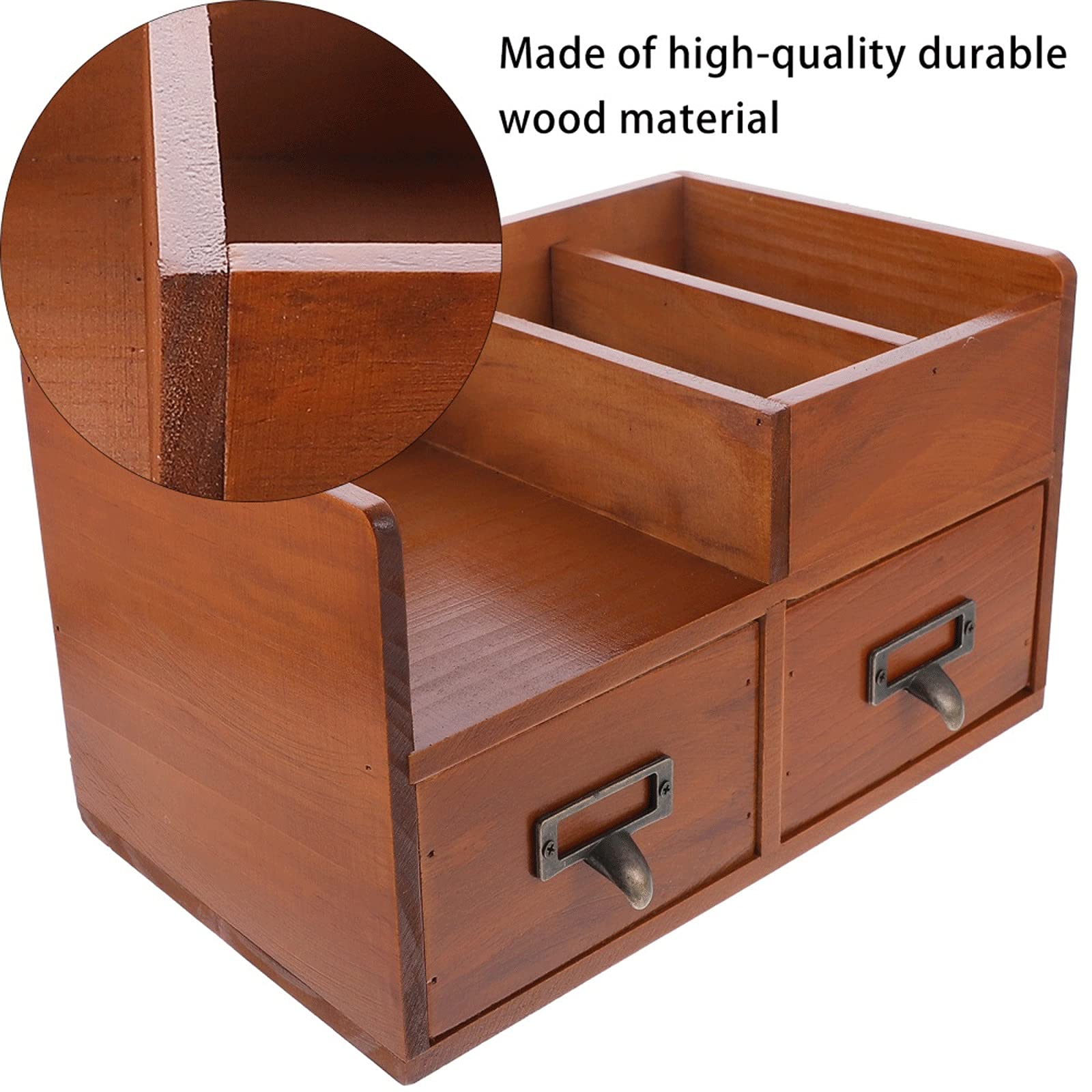 Wooden Lipstick Storage Box - Cosmetic Organizer for Makeup Brushes, Lipsticks & Beauty Products | Perfect for Vanity, Bathroom & Travel Use