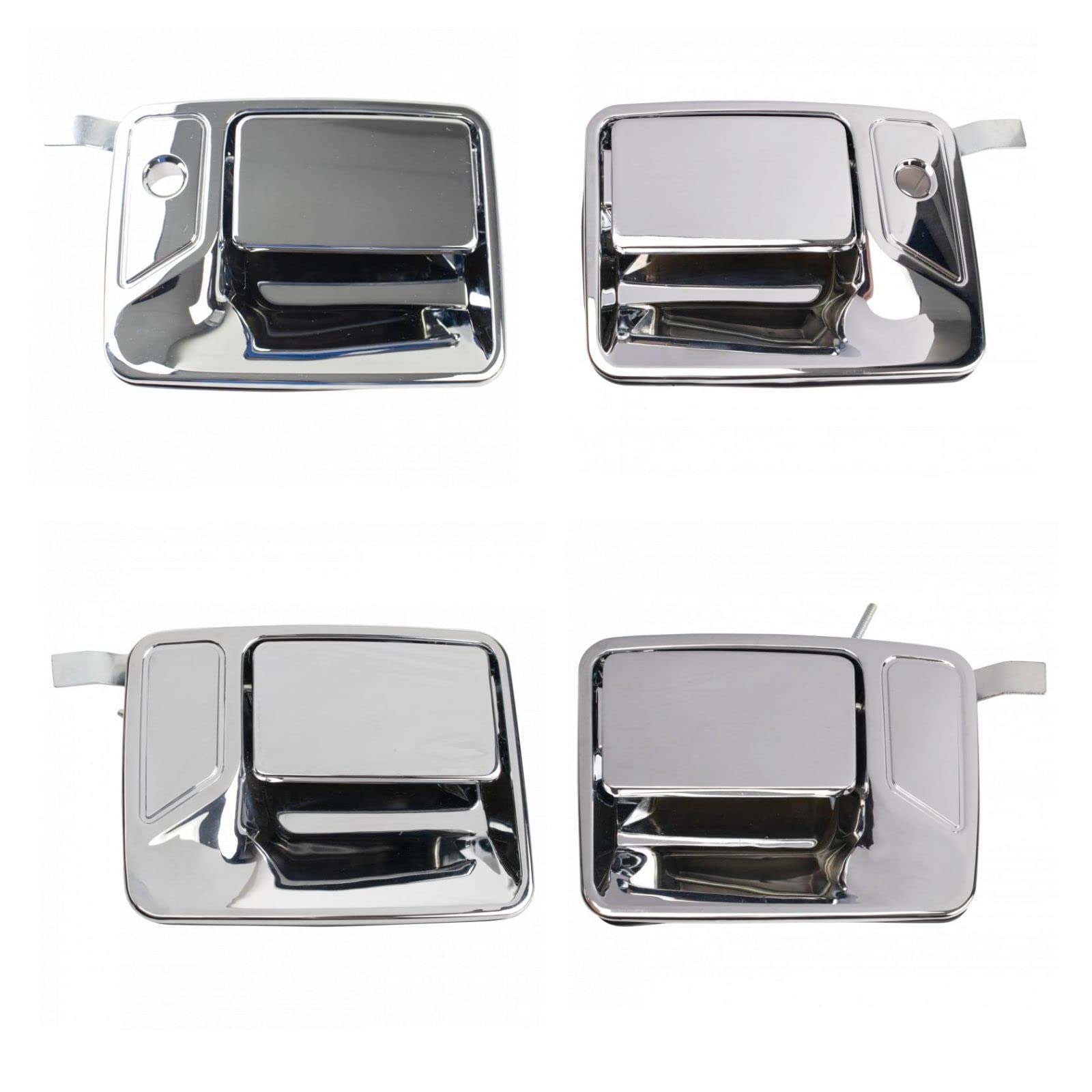 Premium Front & Rear Exterior Door Handle Set for 2000-2005 Ford Excursion | 1999-2016 F-250/F-350 Super Duty | 2008-2016 F-450 Super Duty - Durable Replacement for Broken Handles | Perfect for Off-Roading & Heavy-Duty Truck Maintenance