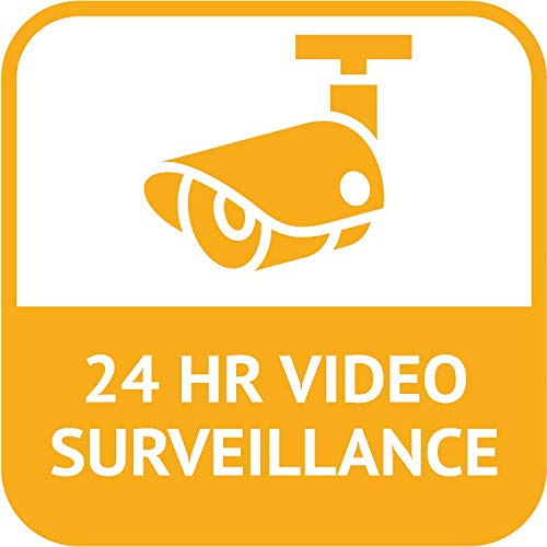24-Hour Video Surveillance Sign - Waterproof Flexible Vinyl Magnet for Cars & Security - 5