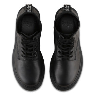 Dr. Martens 1460 Pascal Virginia Mono Black 8-Eye Boots - Classic Unisex Combat Boots for Men & Women | Perfect for Punk, Goth & Everyday Street Style