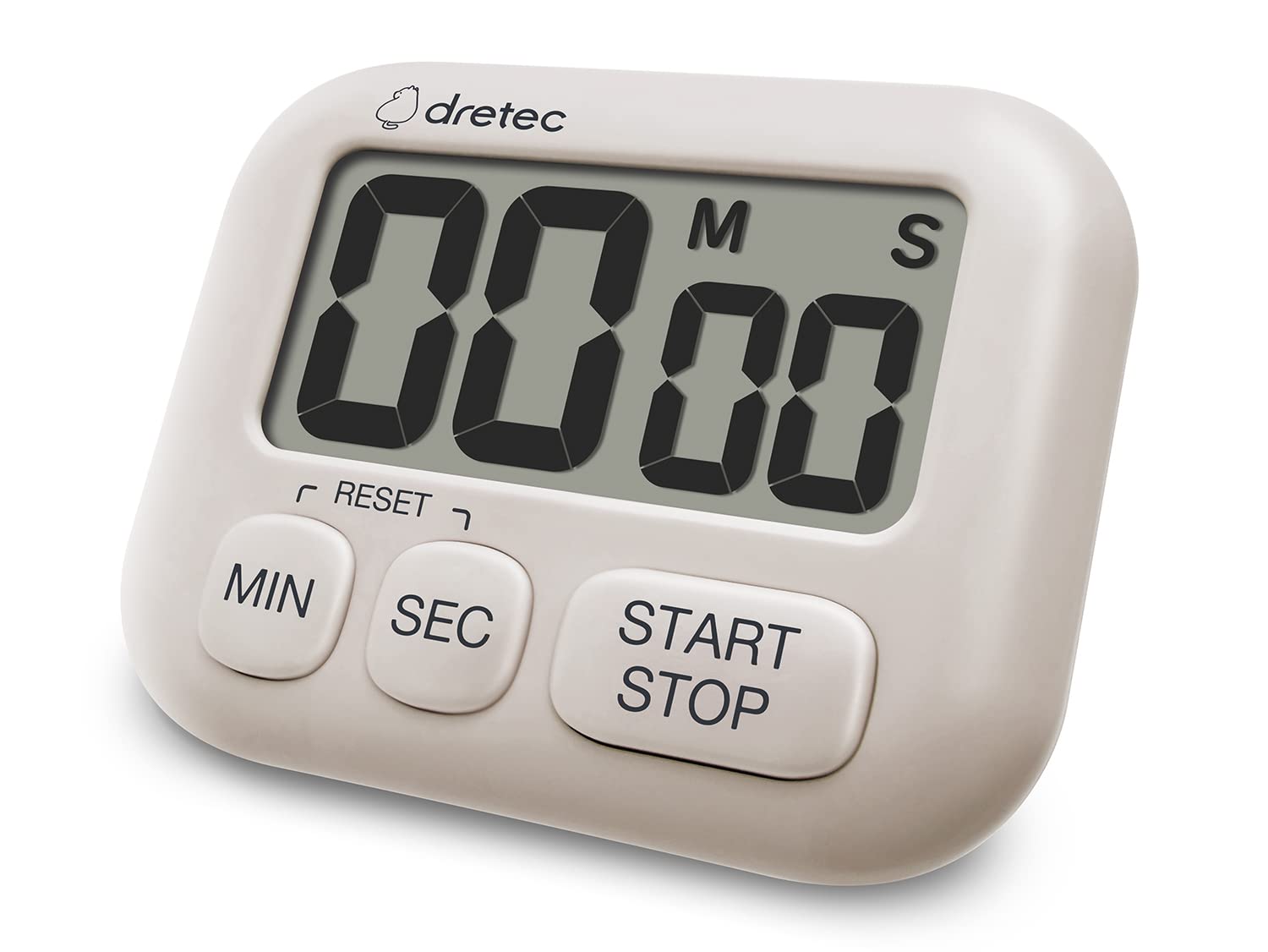 Dretec Digital Kitchen Timer with Large LCD Display - Count Up/Down, Memory Function, Strong Magnet - Officially Tested in Japan | Perfect for Cooking, Baking, Workouts & Study Sessions