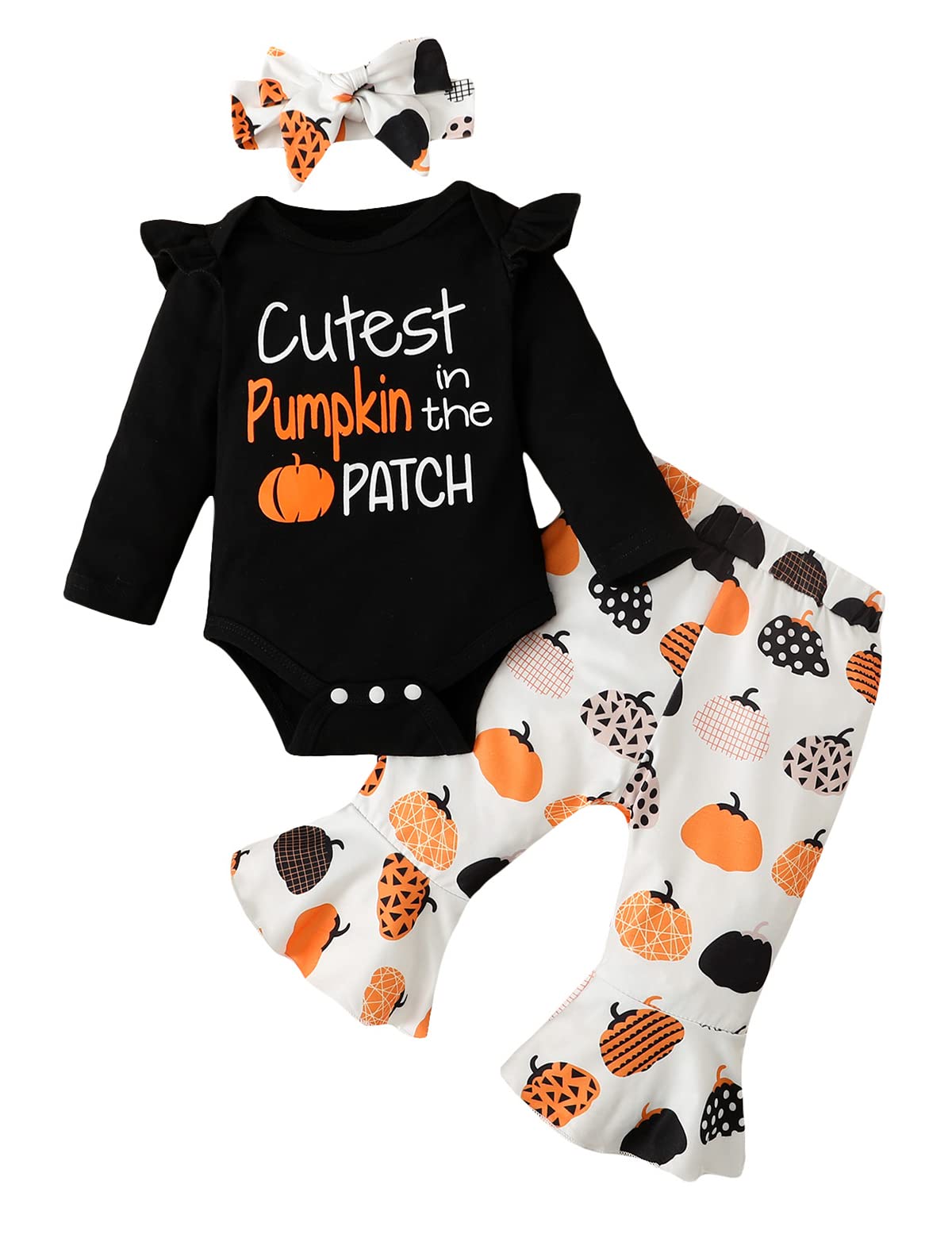 Adorable Baby Girl Thanksgiving Outfit - First Birthday Shark & Pumpkin Patch Romper - Perfect for Holiday Photos, Family Gatherings & Special Occasions
