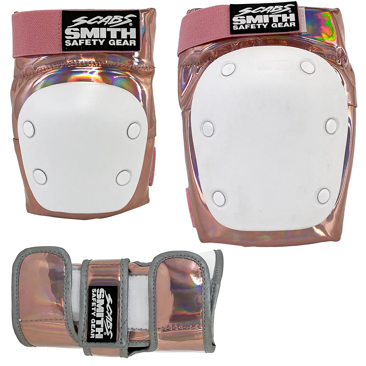 Smith Scabs Tri Pack Rose Gold - Premium Skateboard Grip Tape for Enhanced Control and Style - Perfect for Street Skating, Park Riding, and DIY Board Customization