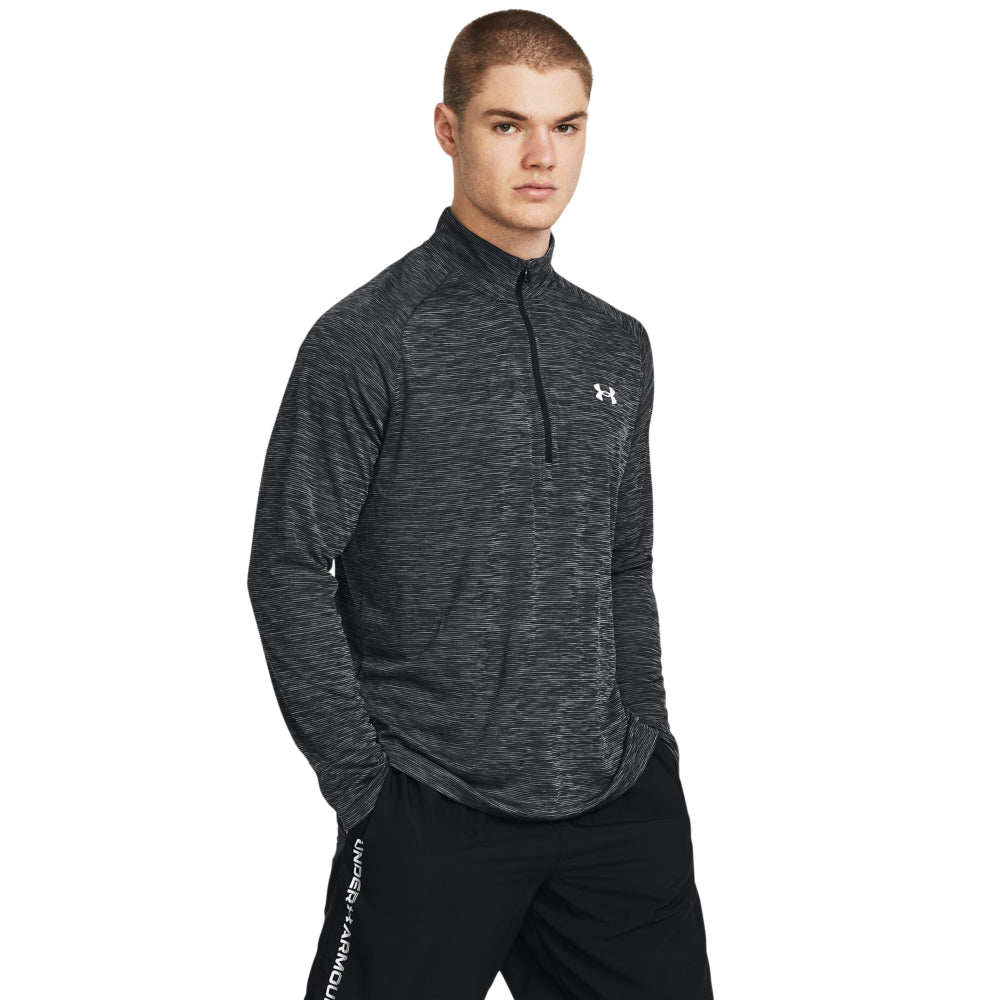 Under Armour Men's Tech Textured 1/2 Zip Pullover - Lightweight Performance Shirt for Running, Gym & Outdoor Activities