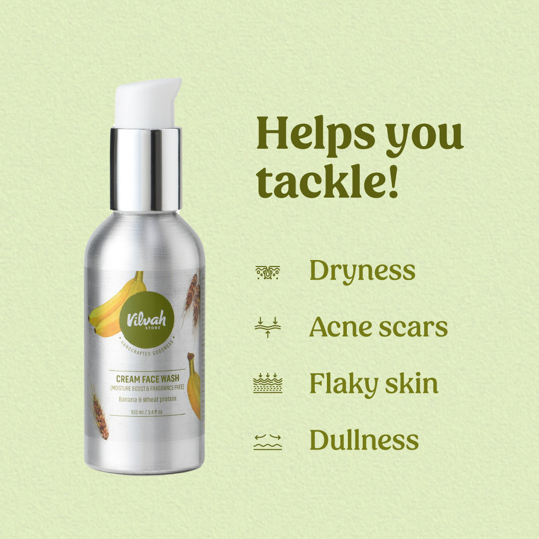 Fragrance-Free Cream Face Wash for Sensitive Skin - Gentle Daily Cleanser for Dry & Acne-Prone Skin - Morning & Night Skincare Routine