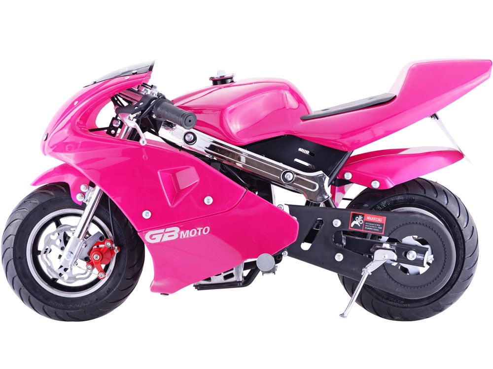 40cc Mini Pocket Bike 4 Stroke Gas-Powered - Lightweight & Fast for Adults & Teens - Perfect for Backyard Racing, Off-Road Trails & Recreational Riding