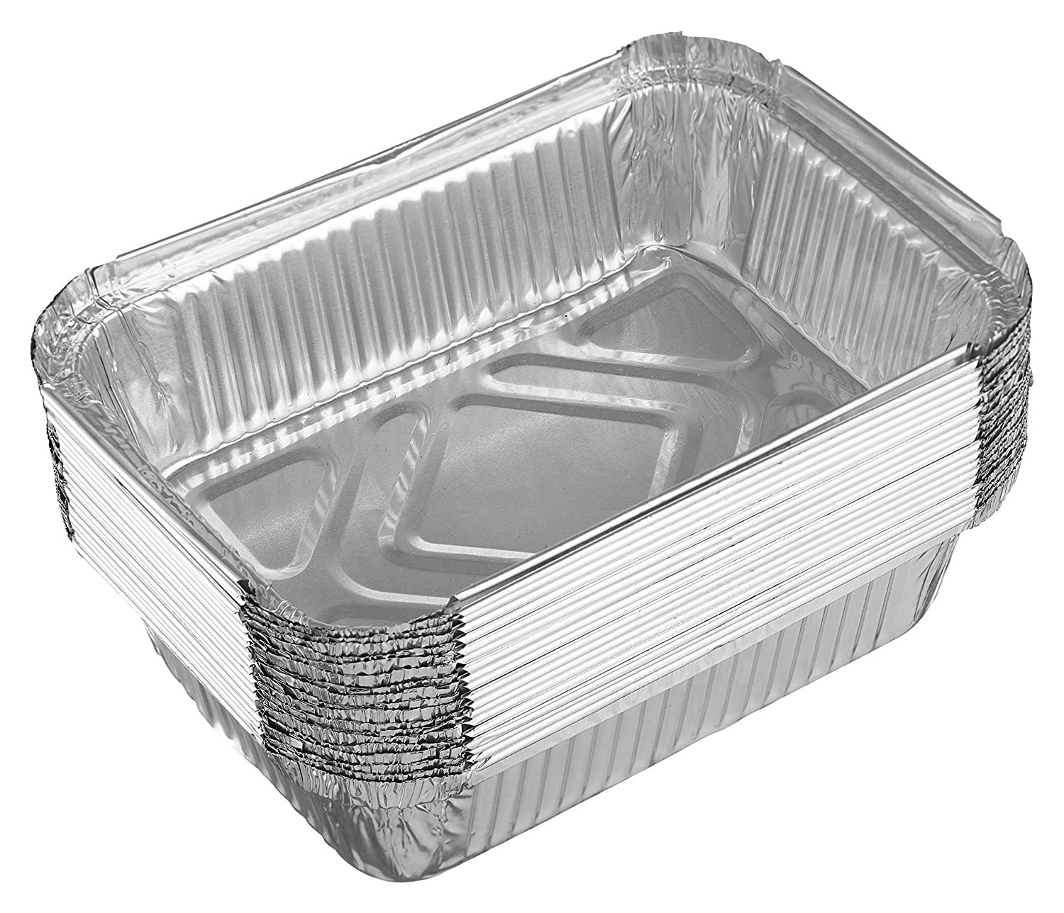 1000 Pack EcoQuality 1LB Oblong Aluminum Foil Baking Pans - Heavy Duty 705 Aluminum Takeout Containers for Baking, Roasting, Reheating | Perfect for Potlucks, Catering, Parties, BBQ & Food Storage | Disposable & Recyclable
