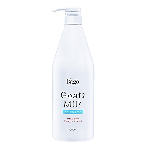 3 Pack Cosway Bioglo Goats Milk Extract Cream Bath - 1000ml Moisturizing Body Wash for Dry Skin - Perfect for Relaxing Bath & Spa Night at Home