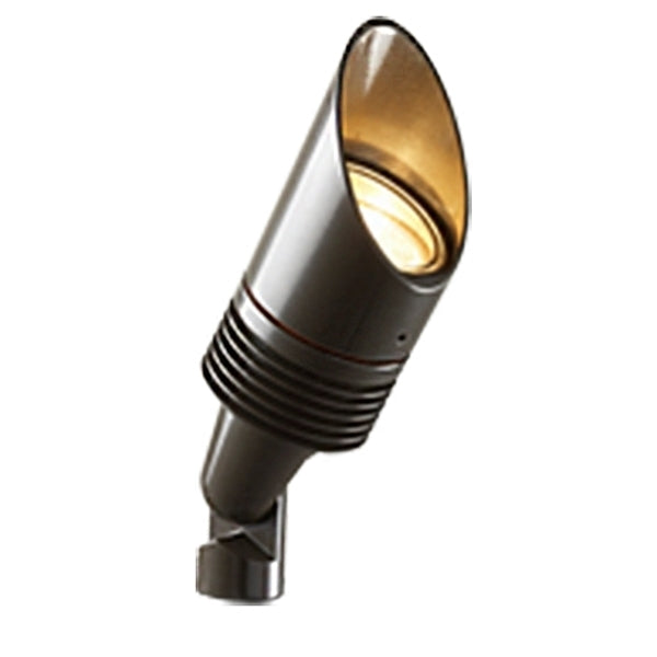 FX NP6LEDLSBZ 6-LED Up Light with Long Shield in Bronze Metallic Finish - Perfect for Accent Lighting in Hallways, Gardens, and Outdoor Spaces