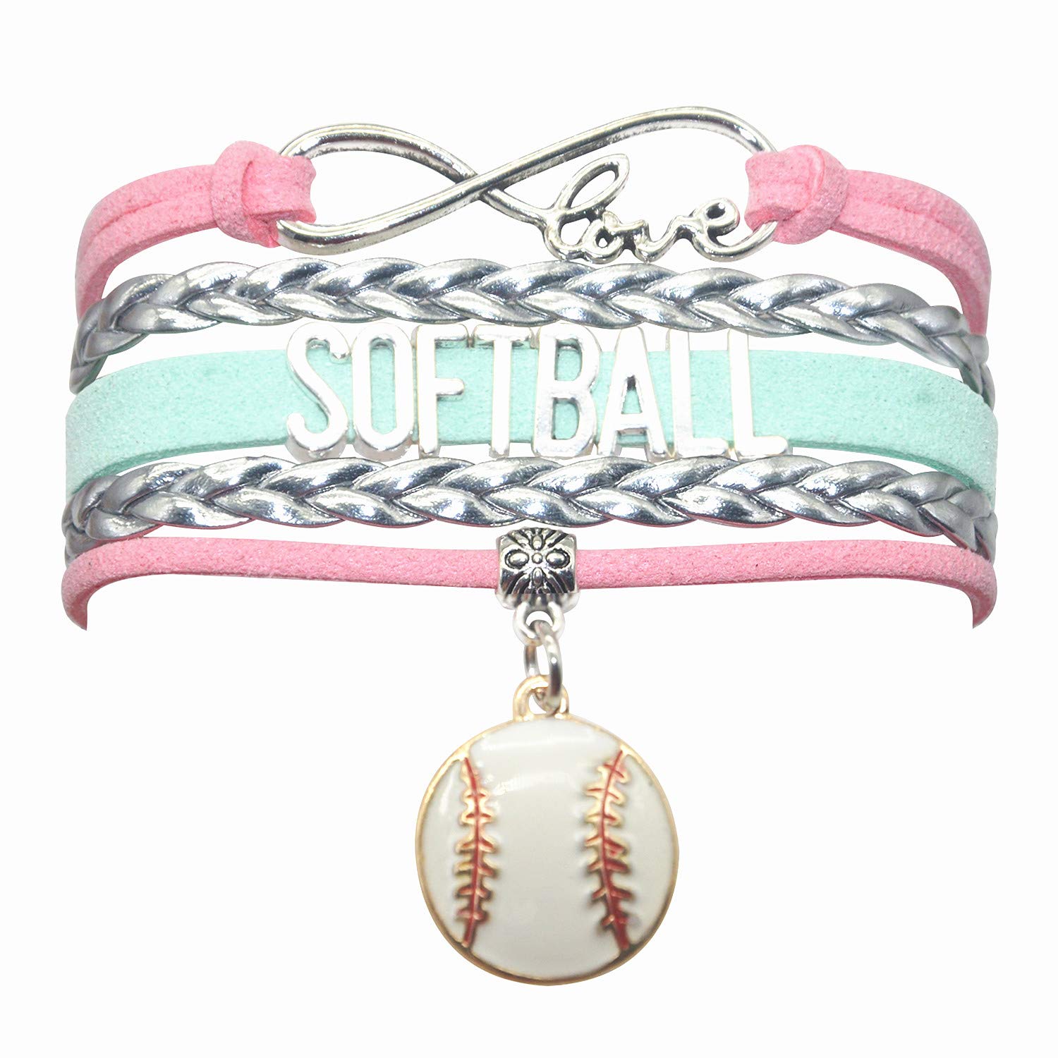 Softball Bracelet for Girls & Women - Stylish Softball Jewelry Gift for Players, Teams & Moms - Perfect for Games, Practice & Everyday Wear