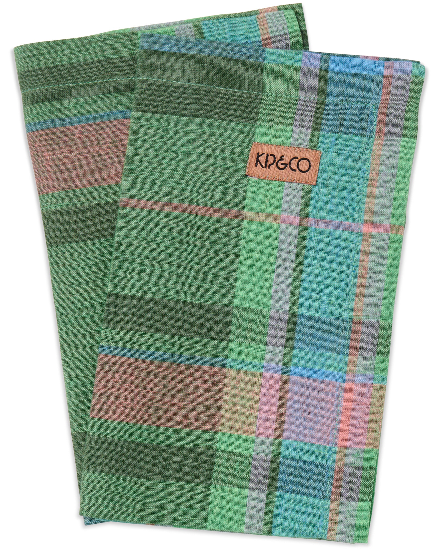 Jewel Of The Nile Tartan Linen Napkin Set of 4 - Premium Cotton Linen Blend Table Napkins for Dinner Parties, Weddings & Holiday Decor