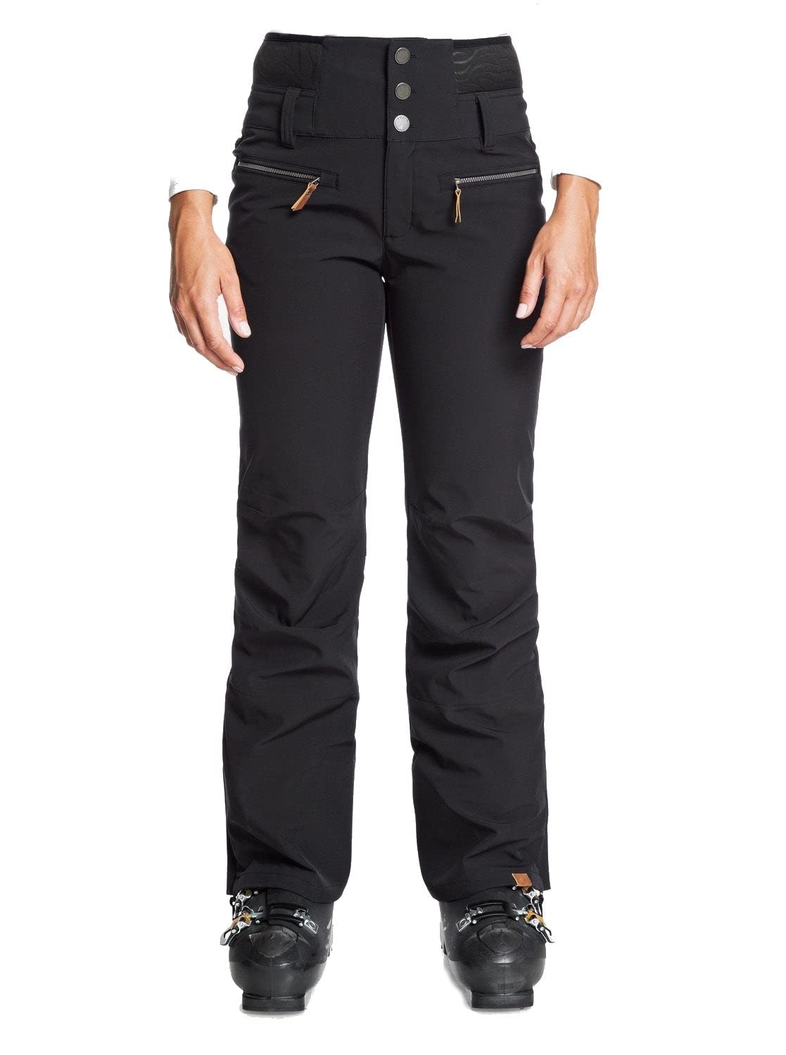 Roxy Rising High Women's Snow Pants - Waterproof Insulated Ski Pants for Winter Sports & Outdoor Activities