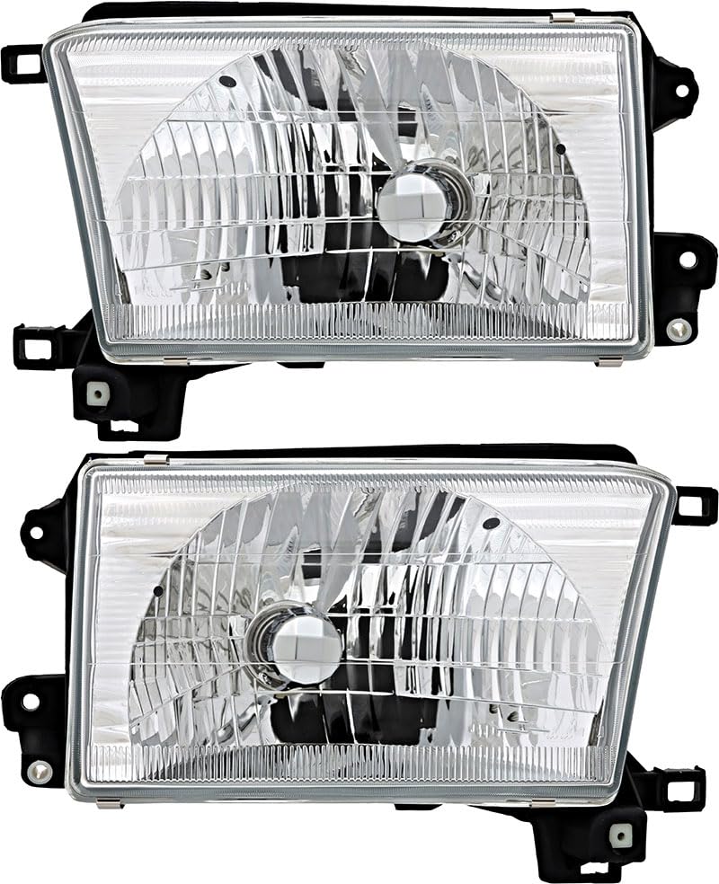 Toyota 4Runner Headlights Replacement Set - Halogen Headlamps for Driver & Passenger Side (1999-2002 Models) | Perfect for Night Driving & Off-Road Adventures