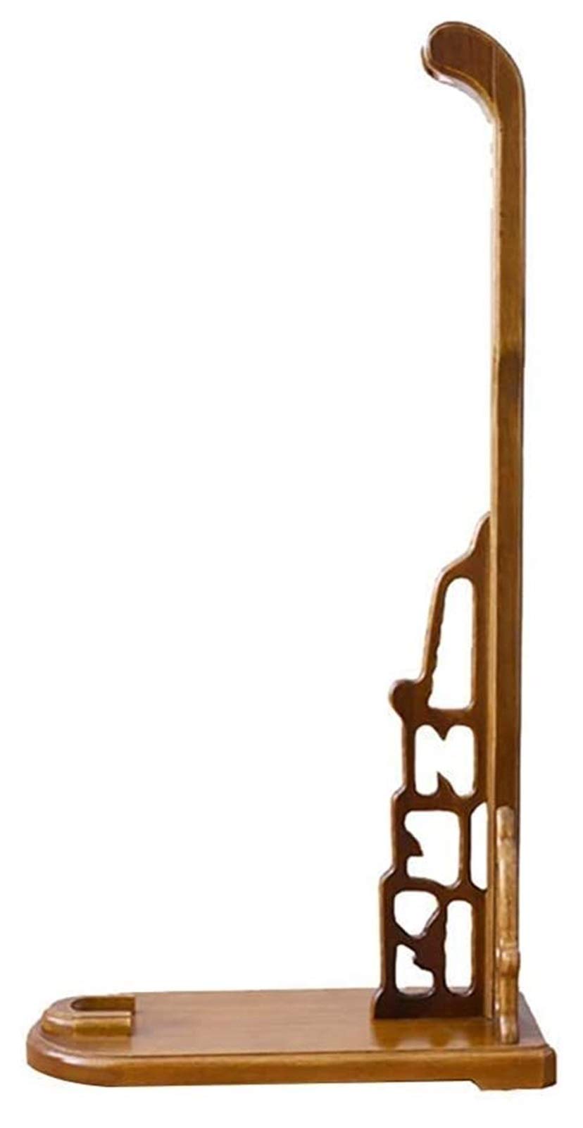 Premium Solid Wood Floor Standing Sword Holder - Vertical Samurai Katana Display Stand Rack for Home Decor, Martial Arts Studio & Collector's Showcase