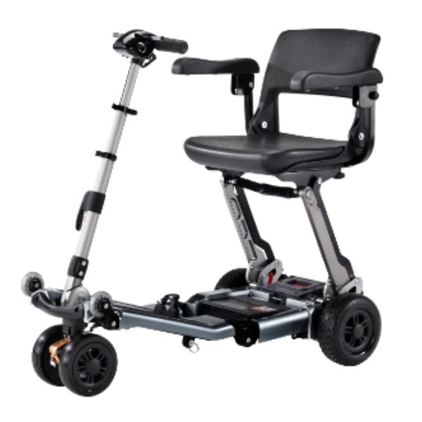 FreeRider USA Luggie Super Plus 3 Folding Mobility Scooter - Lightweight & Portable Electric Scooter for Seniors & Adults - Perfect for Travel, Shopping & Outdoor Adventures