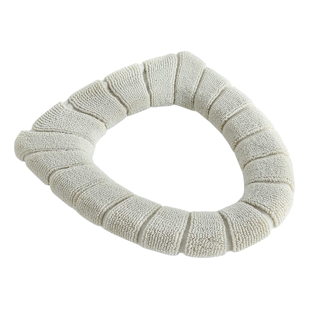 Winter Warm Stretchable Toilet Seat Cushion Cover - Soft Bathroom Accessories, Reusable & Washable Toilet Seat Pad for Comfort - Perfect for Cold Weather & Cozy Home Use