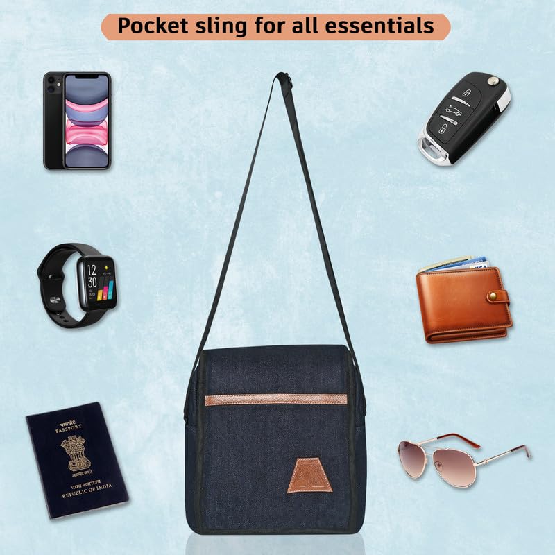 ABLE® Crossbody Sling Bag for Women & Men - Lightweight Travel Shoulder Bag with Adjustable Strap - Perfect for Hiking, Shopping & Daily Commute