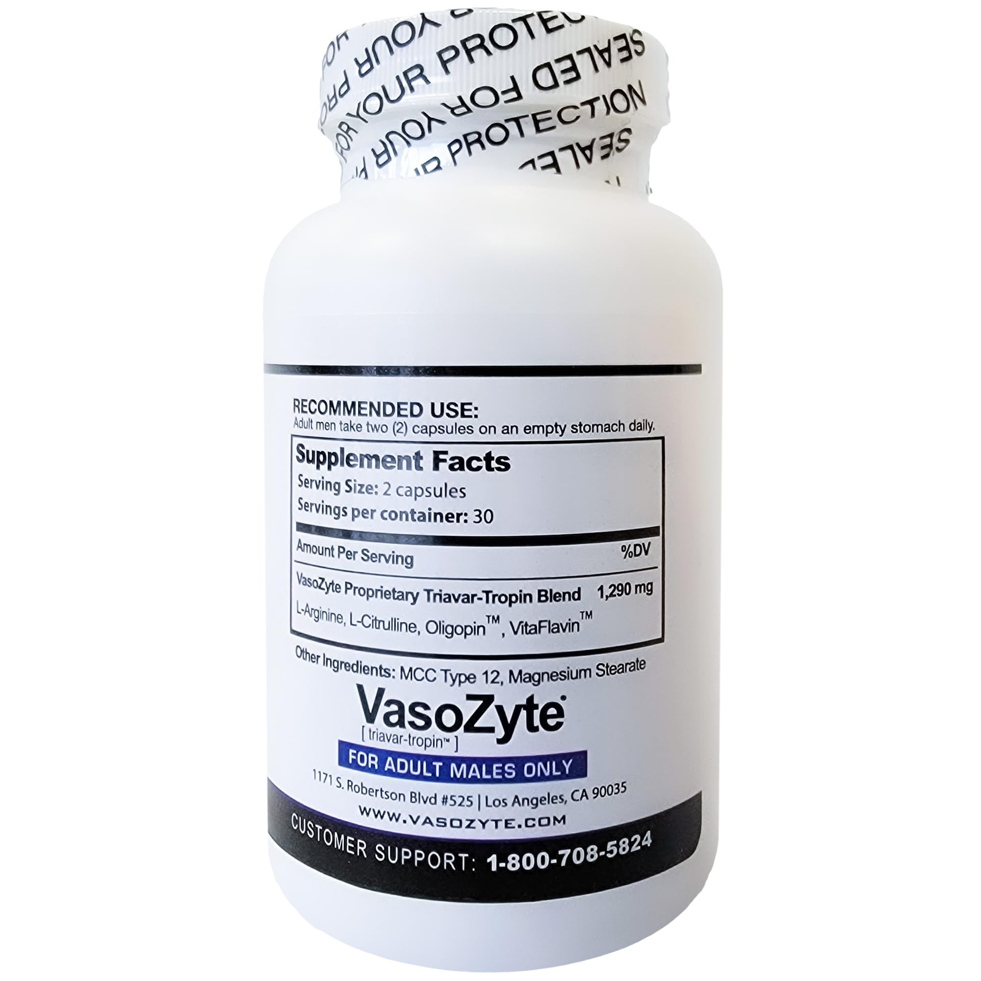VasoZyte Nitric Oxide Supplement - 3 Bottles (3 Month Supply) with Oligopin & Pure Extraction for Healthy Blood Flow & Well-Being - Supports Cardiovascular Health, Exercise Performance & Daily Energy Boost