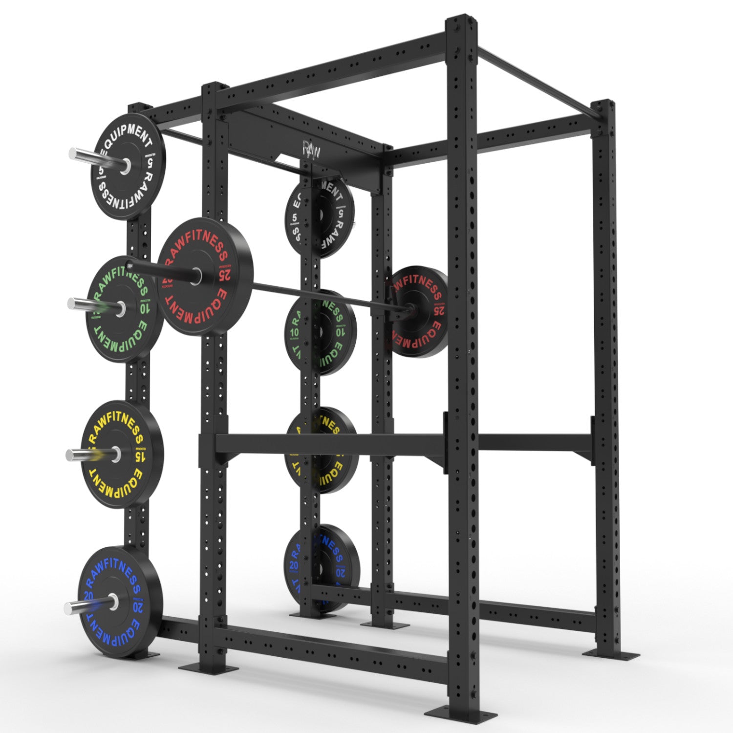 Titan Power Rack HD Commercial Full Cage with Storage - Heavy Duty Home Gym Equipment for Strength Training & Weightlifting