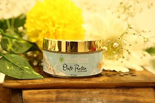Bodilicious Oats Protein Moisturizer - Hydrating Face Cream with Collagen Boost for Dry & Sensitive Skin | Daily Skincare Routine & Night Care Treatment