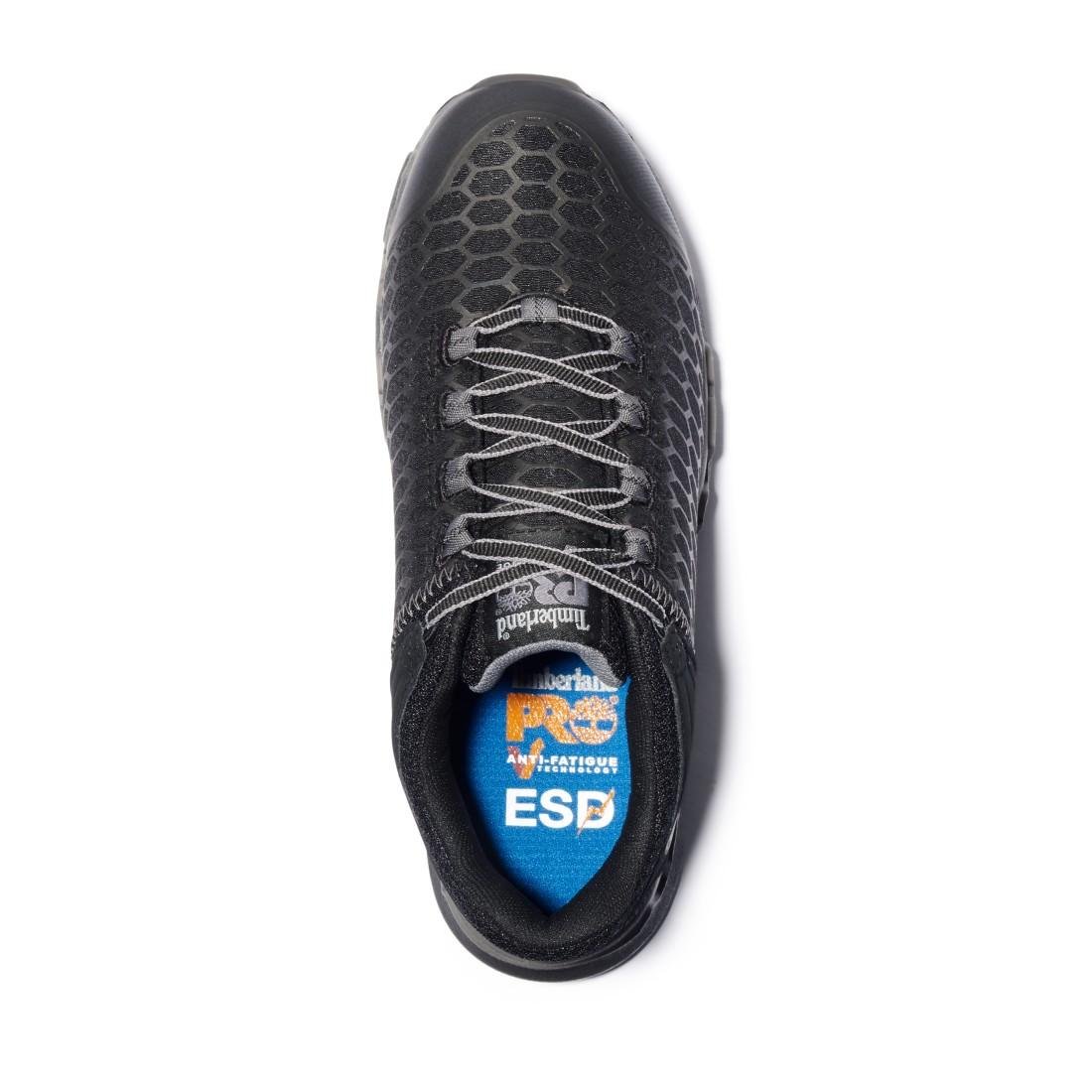 Powertrain Sport SD35 Women's Alloy Toe Work Shoes - Black | Slip Resistant & Comfortable Safety Shoes for Construction, Warehouse & Industrial Work