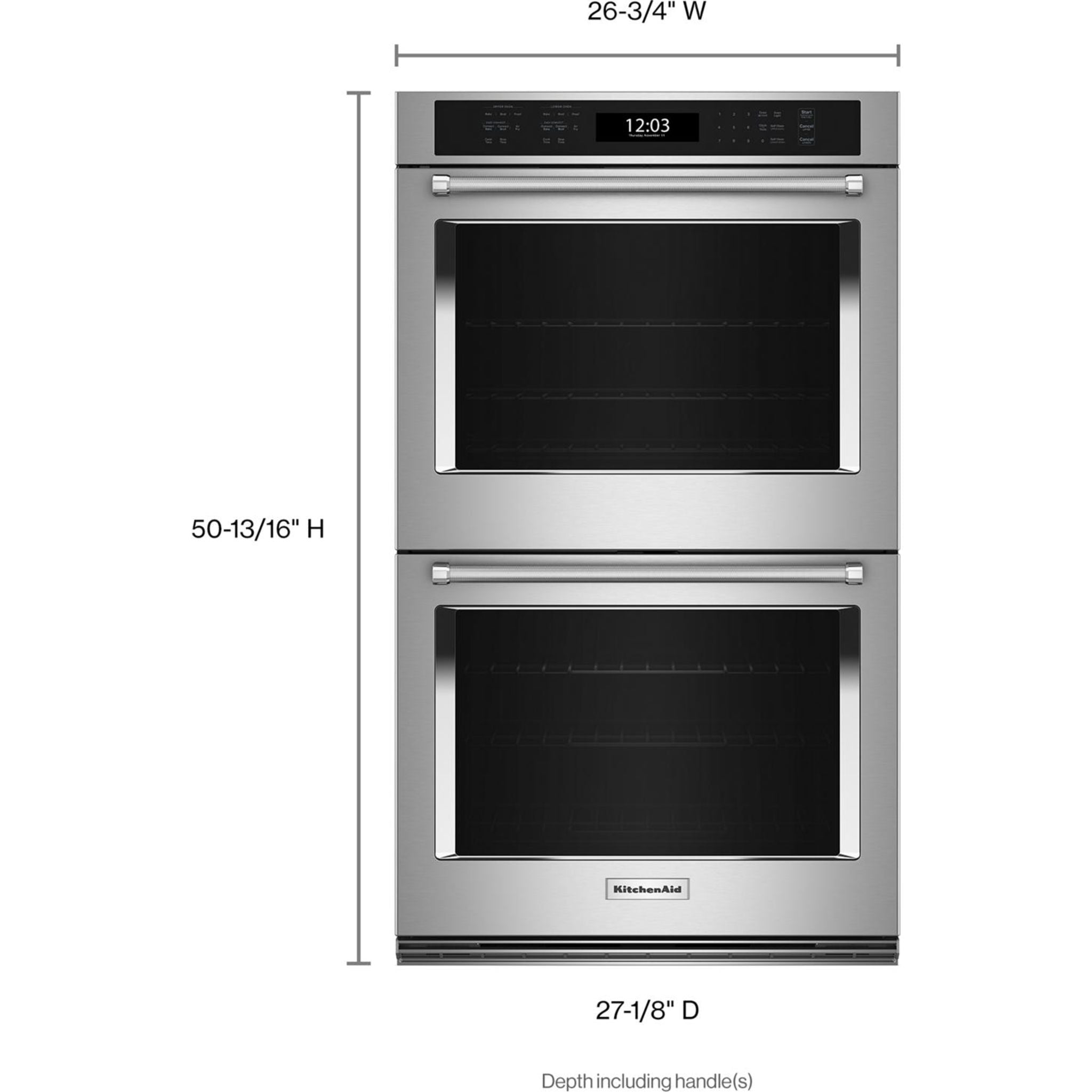 KitchenAid 27-Inch Double Wall Oven (KOED527PSS) - Stainless Steel Built-In Electric Oven for Baking, Roasting & Entertaining | Professional Kitchen Appliance for Home Chefs