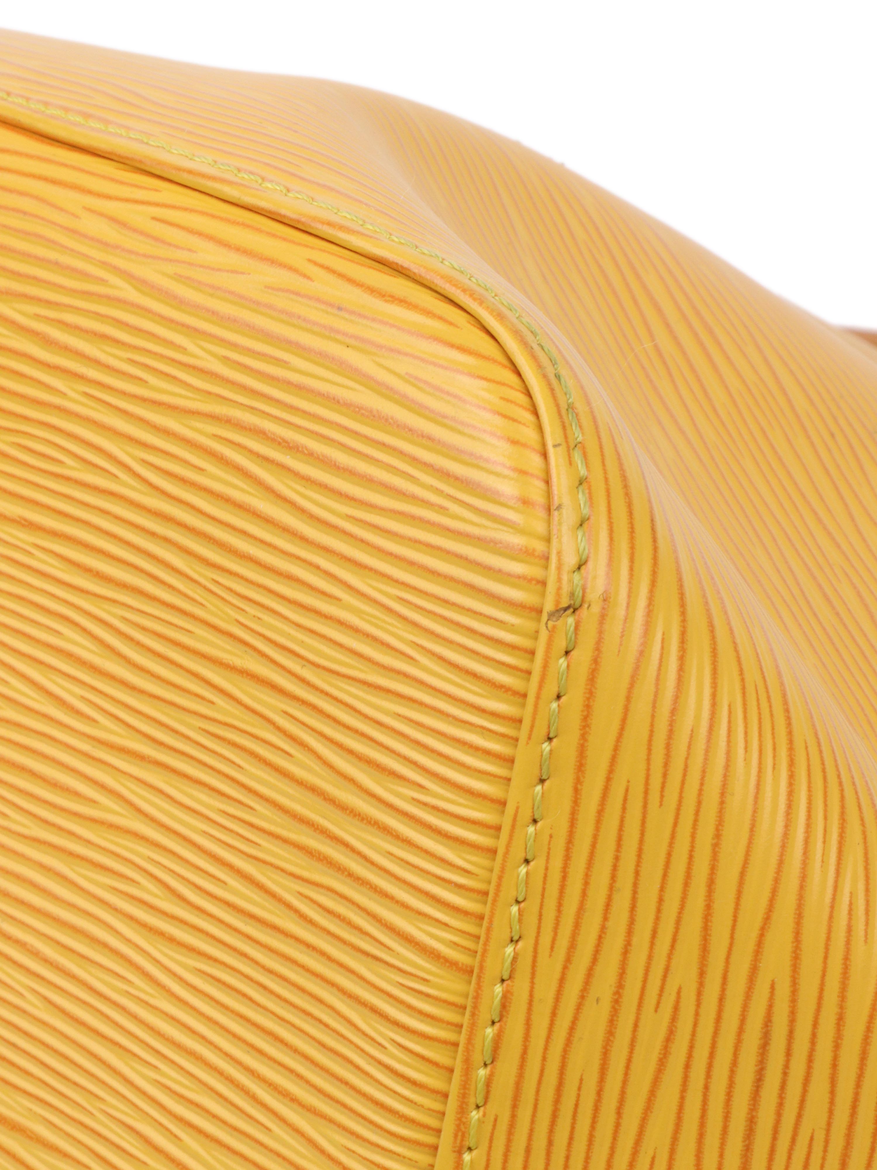 Louis Vuitton Yellow Epi Leather NeoNoe PM Bucket Bag for Women | Luxury Designer Handbag for Work, Travel & Everyday Use