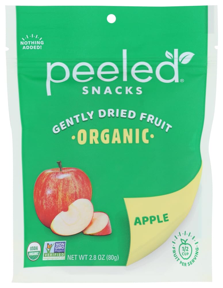 Organic Dried Apple Slices Snack - 2.8 oz (3 Pack) | Healthy Fruit Chips for Kids & Adults | Perfect for Lunchboxes, Hiking & On-the-Go Snacking