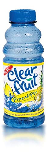 12 Pack Clear Pineapple Fruit Water - 20oz Non-Carbonated Hydration Beverage for Gym, Yoga & Outdoor Activities