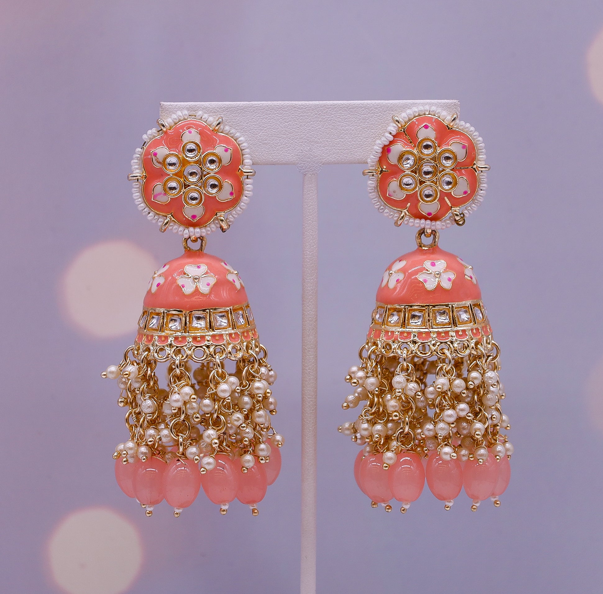 Exquisite KAJAL MEENAKARI EARRINGS - Handcrafted Indian Jewelry for Women | Traditional Ethnic Accessories for Weddings, Parties & Festive Occasions