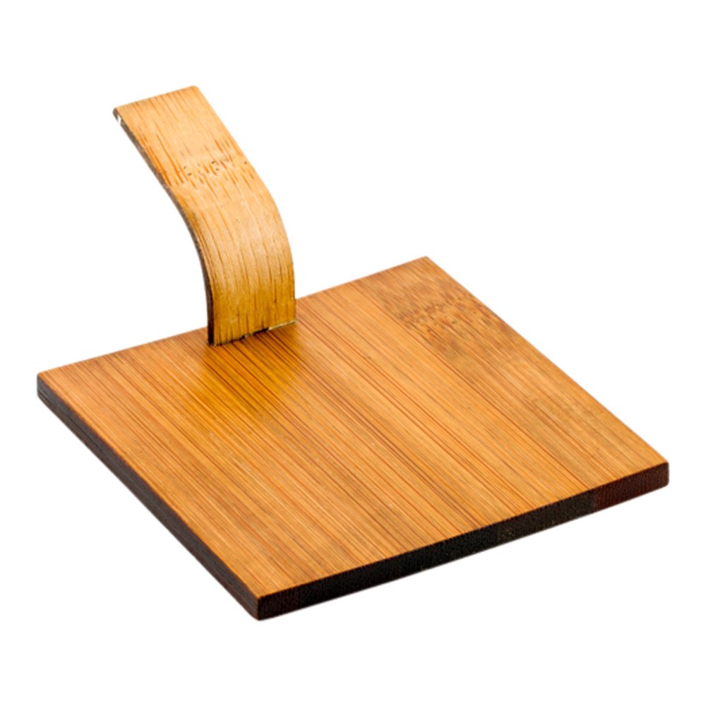 100-Pack 3 Inch Disposable Bamboo Serving Plates with Handle - Eco-Friendly Square Wooden Appetizer Trays for Cakes, Cheeses, Pastries & Snacks | Perfect for Parties, Catering & Restaurants
