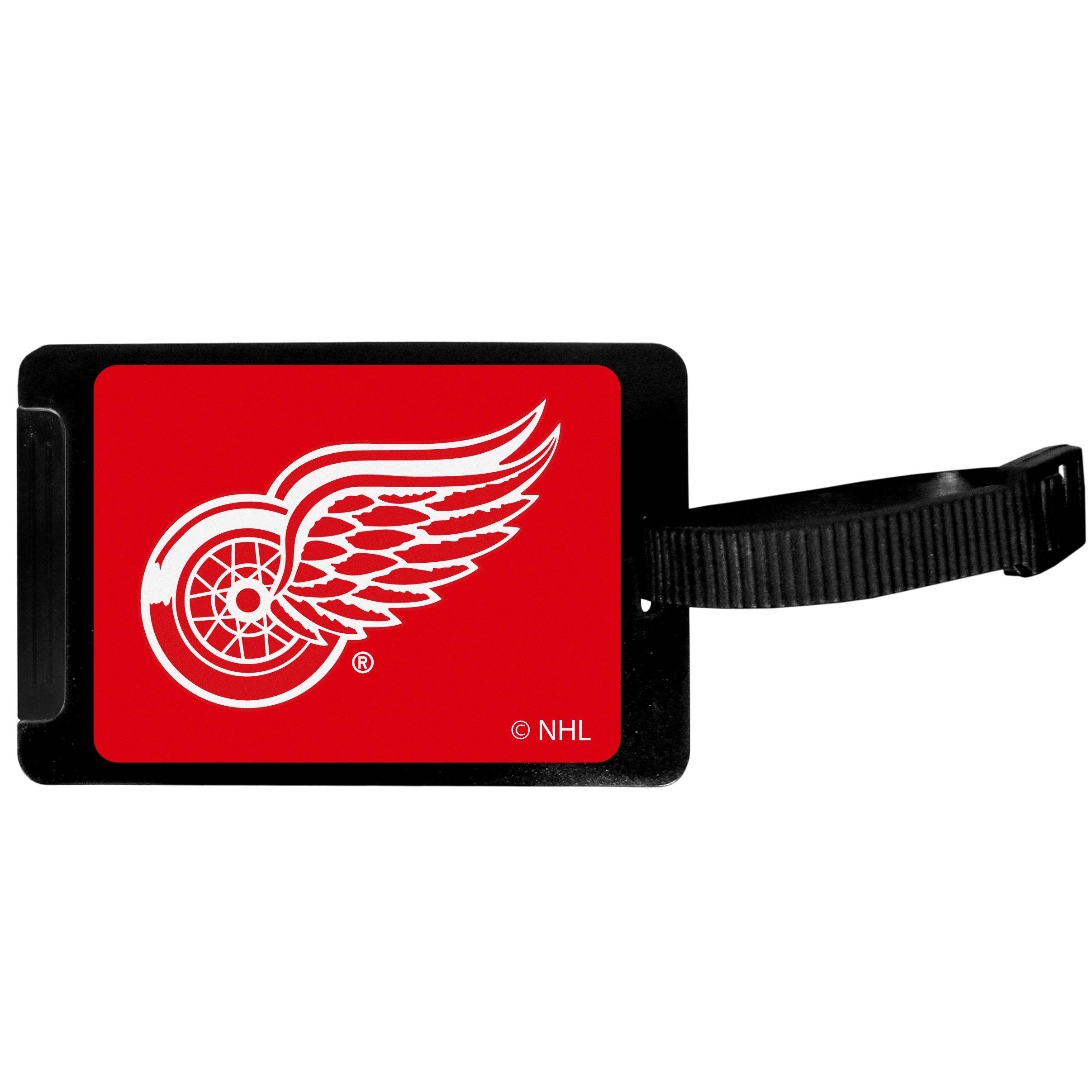 Official NHL Detroit Red Wings Luggage Tag - Durable Travel ID Tag for Hockey Fans - Perfect for Suitcases, Backpacks & Gym Bags