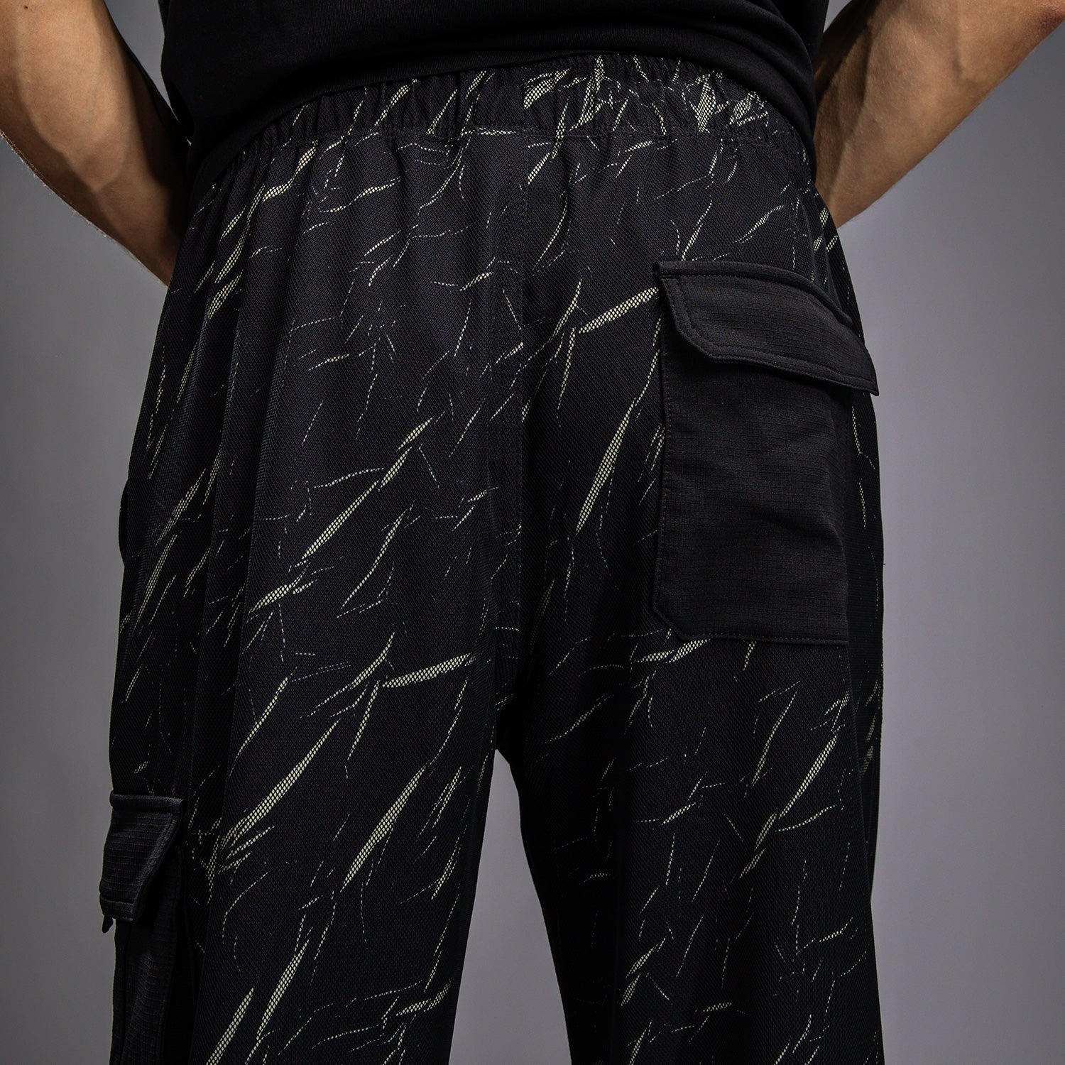 Venum Trooper Men's Tracksuit Pants - Black & Stone Sand | Lightweight Training Joggers for Gym, Running & Casual Wear