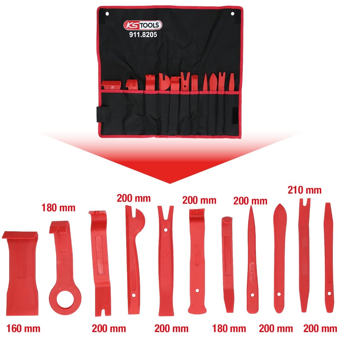 KS Tools 911.8205 Plastic Wedge Set (11pcs) for Auto Repair & Maintenance