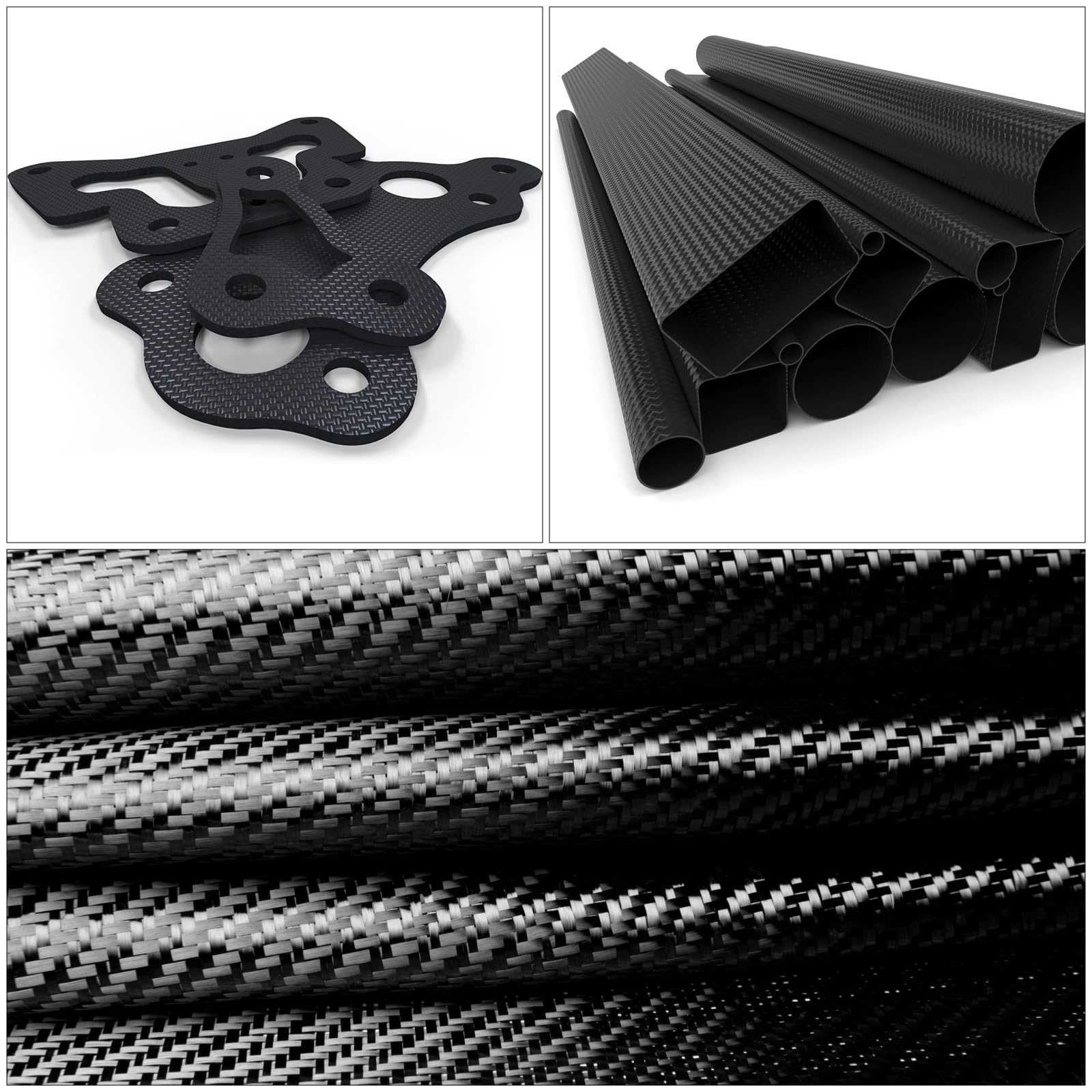 1 Inch Chopped Carbon Fiber Flakes Kit - High Strength Forged Carbon Fiber Chips (1lb) for DIY Projects, Resin Casting & Automotive Repair