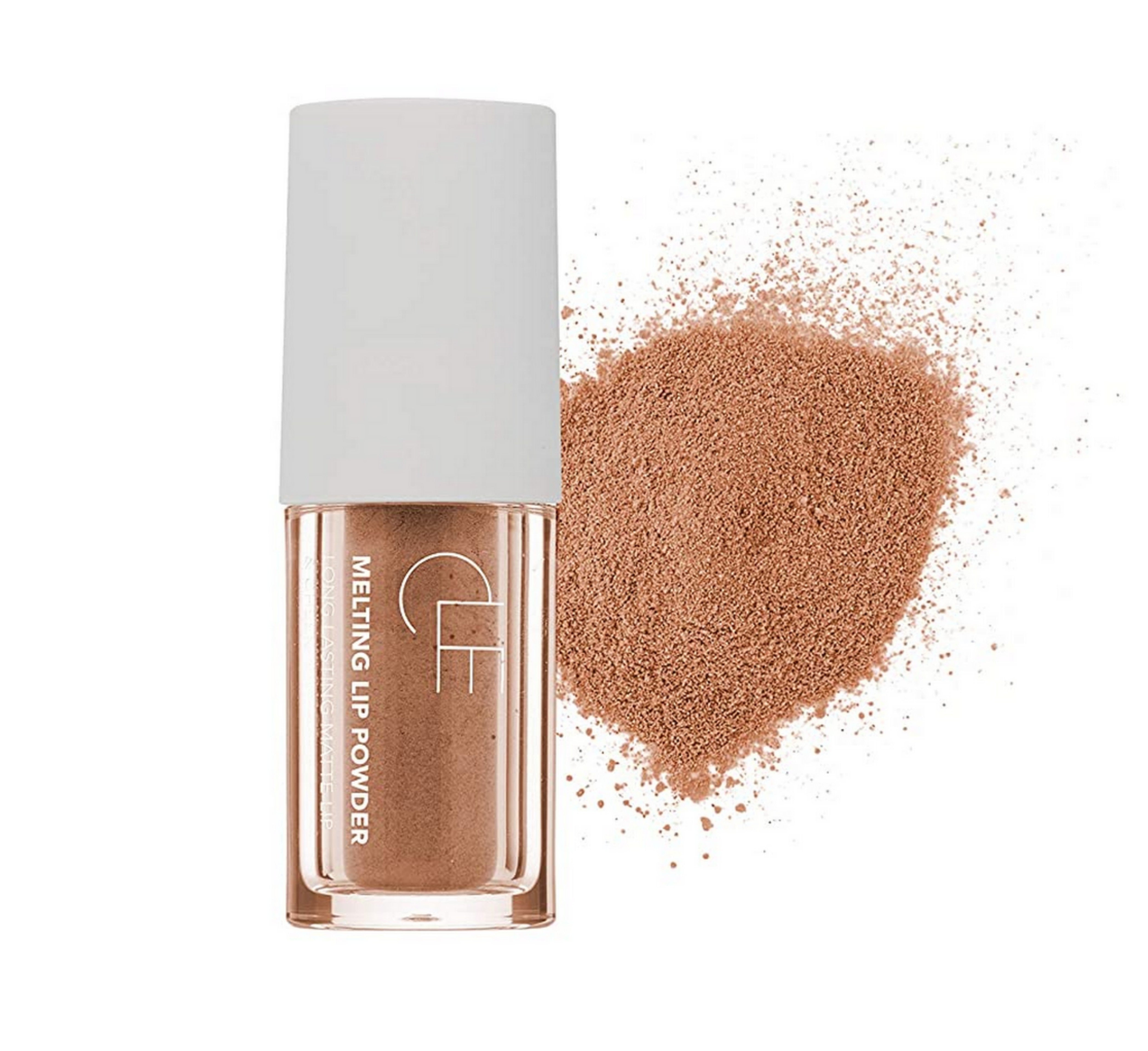 CLE Cosmetics Melting Lip Powder - Mocha Creme | Long-Lasting Matte Liquid Lipstick with Moisturizing Formula | Perfect for Date Night, Parties & Everyday Wear