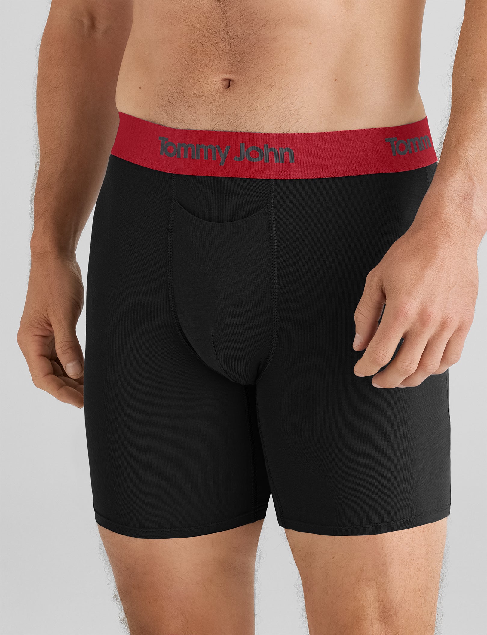 Second Skin Mid-Length Boxer Briefs (6-Pack) - Ultra Soft, Breathable Men's Underwear for All-Day Comfort - Perfect for Workout, Running & Daily Wear