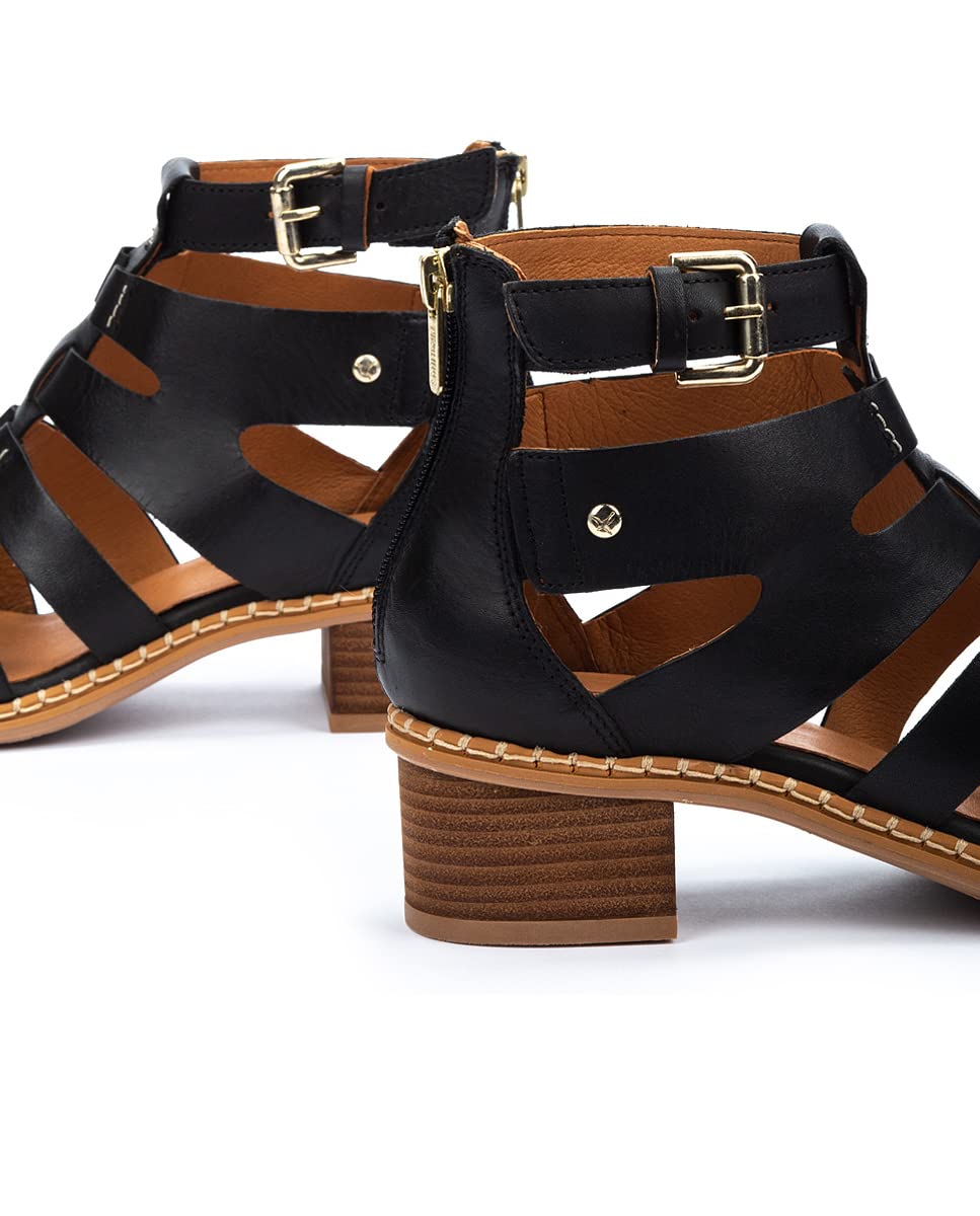 PIKOLINOS Women's Leather Heeled Sandals - Comfortable & Stylish Blanes for Casual Outings, Parties & Summer Weddings