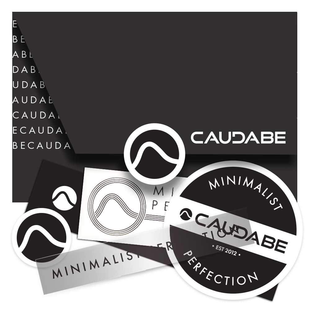 Caudabe Premium Vinyl Sticker Set - Durable, Waterproof Decals for Laptops, Phones & Accessories - Perfect for Personalizing Devices & Home Decor