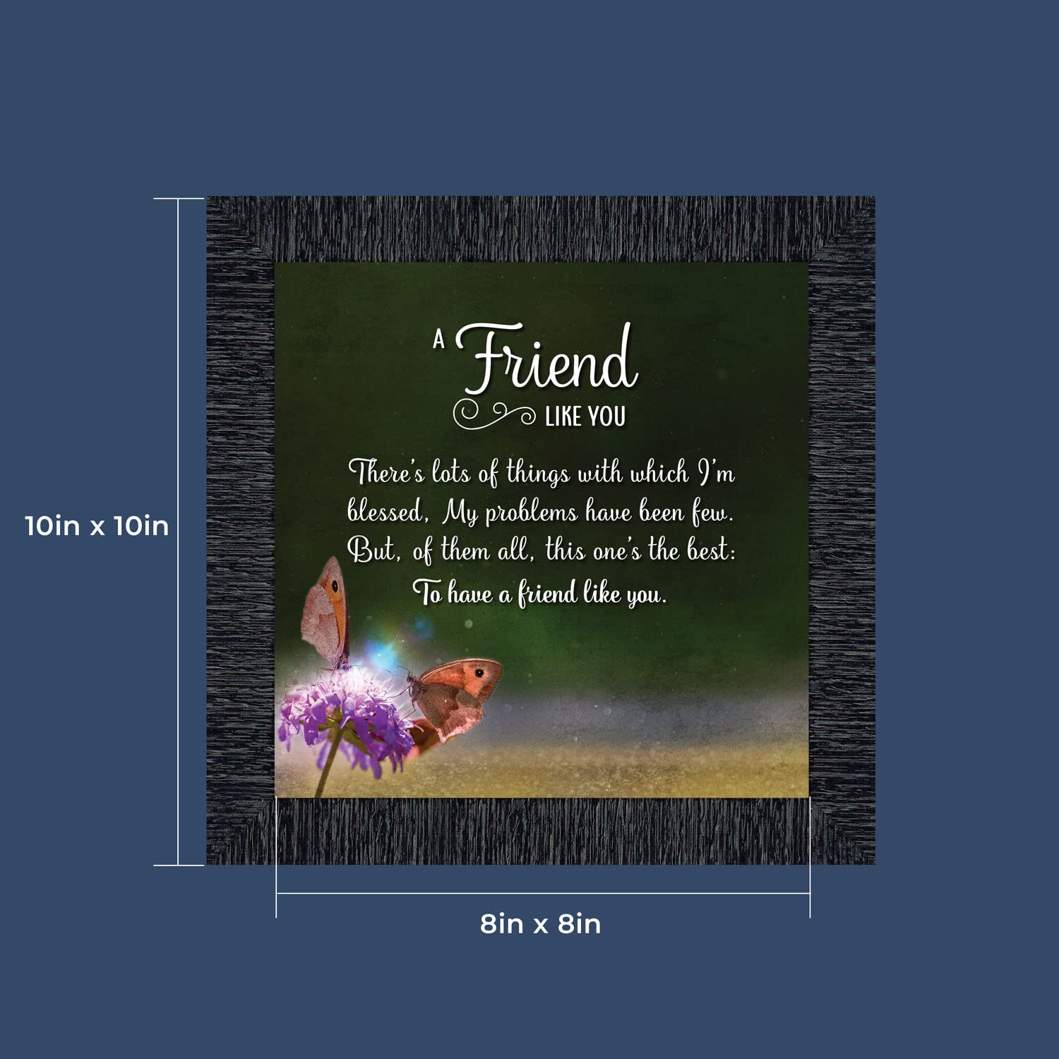 Crossroads Home Décor Best Friend Picture Frame - Perfect for Best Friend Birthday Gifts, Anniversaries, and Home Decor, 6315CH